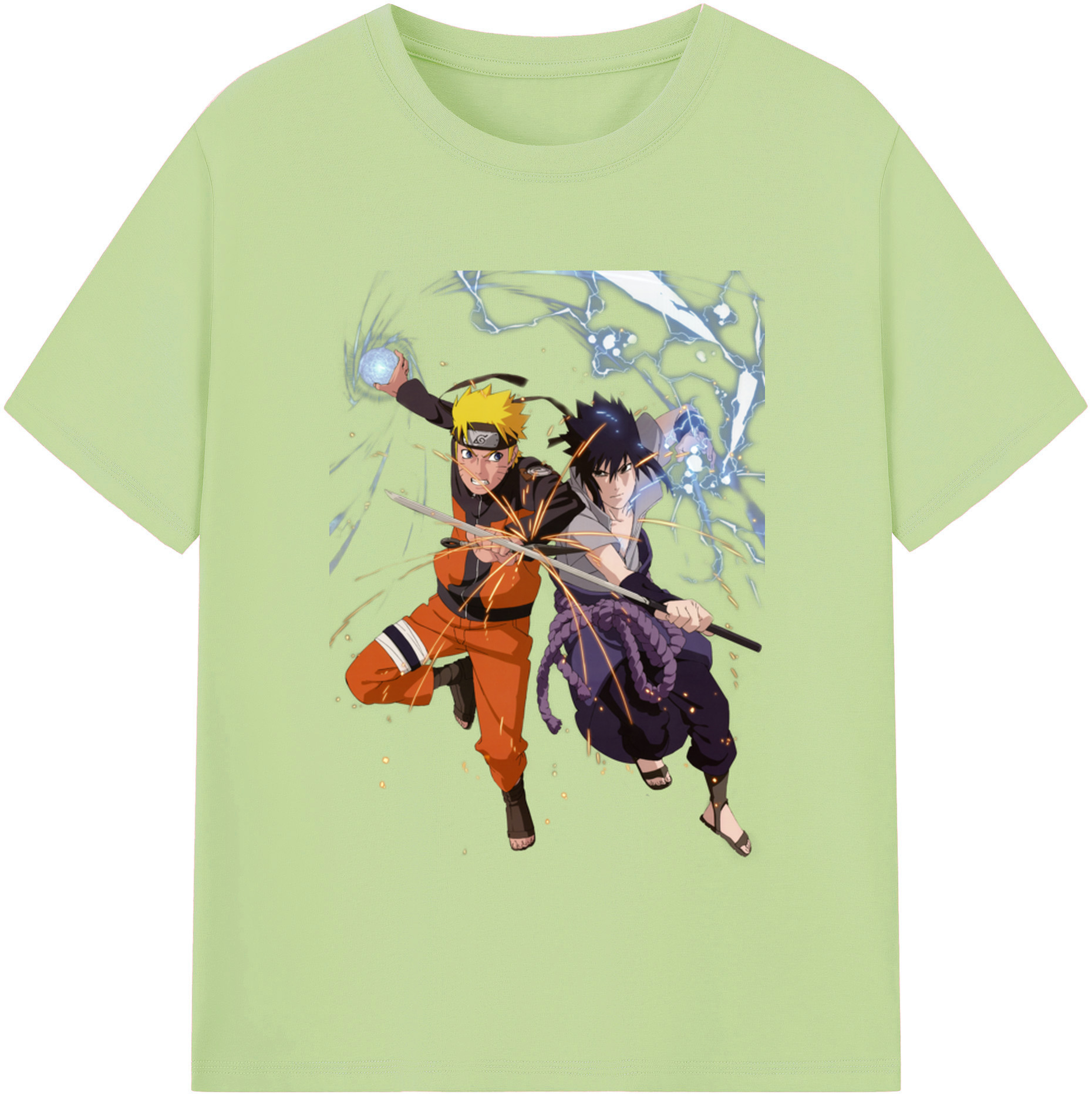 （画像用） NARUTO -ナルト- うずまき ナルト Uzumaki Naruto 綿100％半袖Tシャツ（フロントプリント）